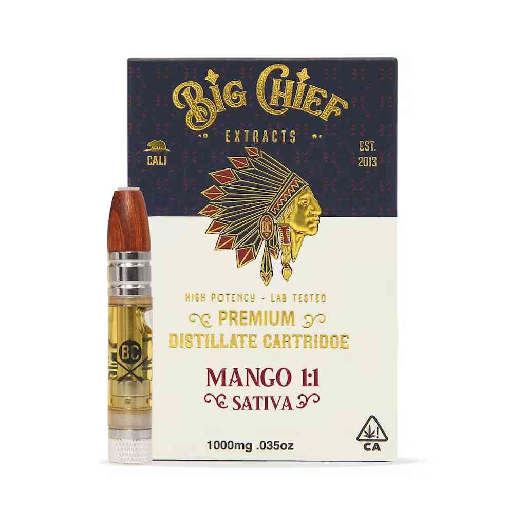 Big Chief THC Cartridge 1G - Mango