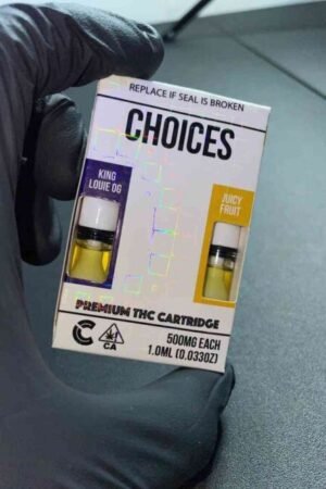 Choice labs disposables Vape cartridges King Louie Og X Juicy Fruit