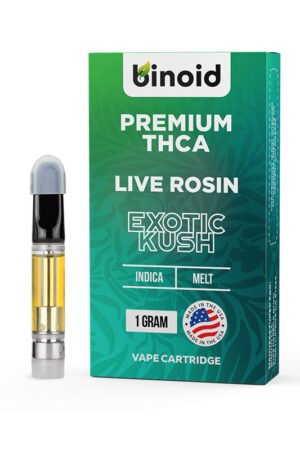 Binoid THCA Live Rosin Vape Cartridge | Exotic Kush